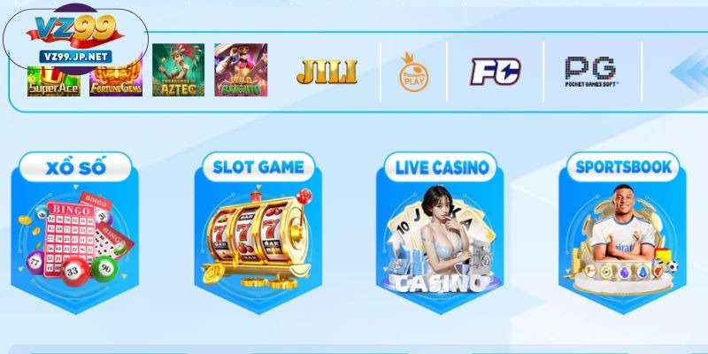 Thông tin giới thiệu VZ99 về các sản phẩm chủ đạo của nhà cái