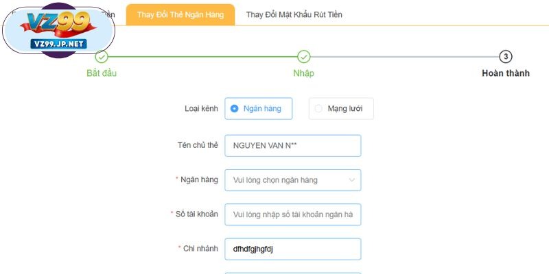 Chi tiết quy trình gồm các bước để thao tác rút tiền thành công
