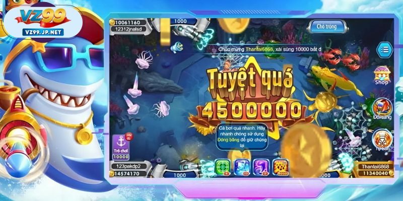 Bắn cá VZ99 là siêu phẩm giải trí hot hit ở thời điểm hiện nay