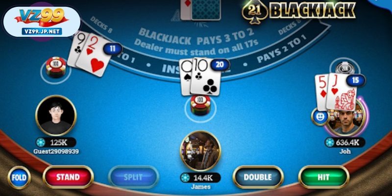 Các quy tắc trong cách chơi Blackjack tại nhà cái VZ99